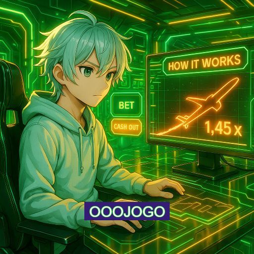 Imagem promocional do app oficial OOOJOGO destacando a conveniência de jogar cassino online pelo celular ou navegador