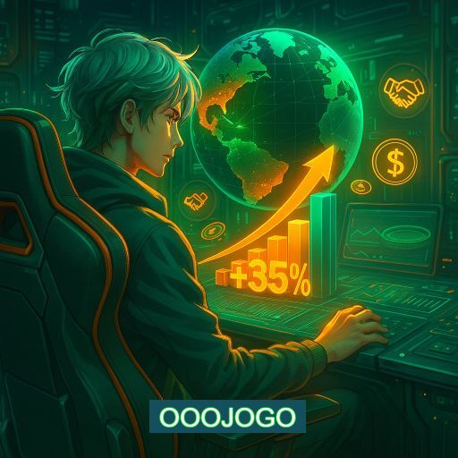 Imagem promocional do app oficial OOOJOGO destacando a conveniência de jogar cassino online pelo celular ou navegador