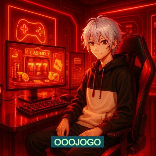 Imagem promocional do app oficial OOOJOGO destacando a conveniência de jogar cassino online pelo celular ou navegador
