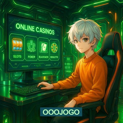 Imagem promocional do app oficial OOOJOGO destacando a conveniência de jogar cassino online pelo celular ou navegador