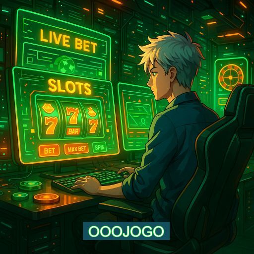 Imagem promocional do app oficial OOOJOGO destacando a conveniência de jogar cassino online pelo celular ou navegador