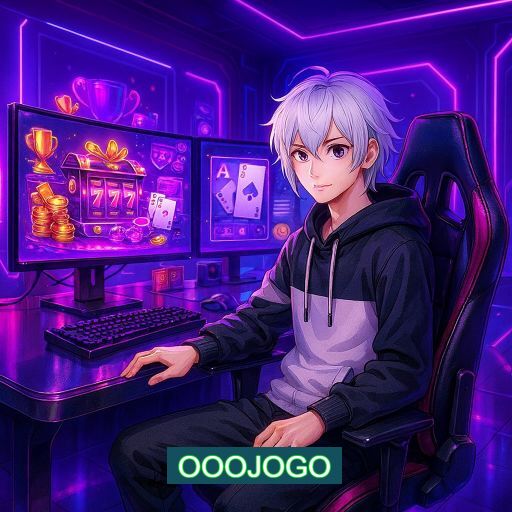 Imagem promocional do app oficial OOOJOGO destacando a conveniência de jogar cassino online pelo celular ou navegador